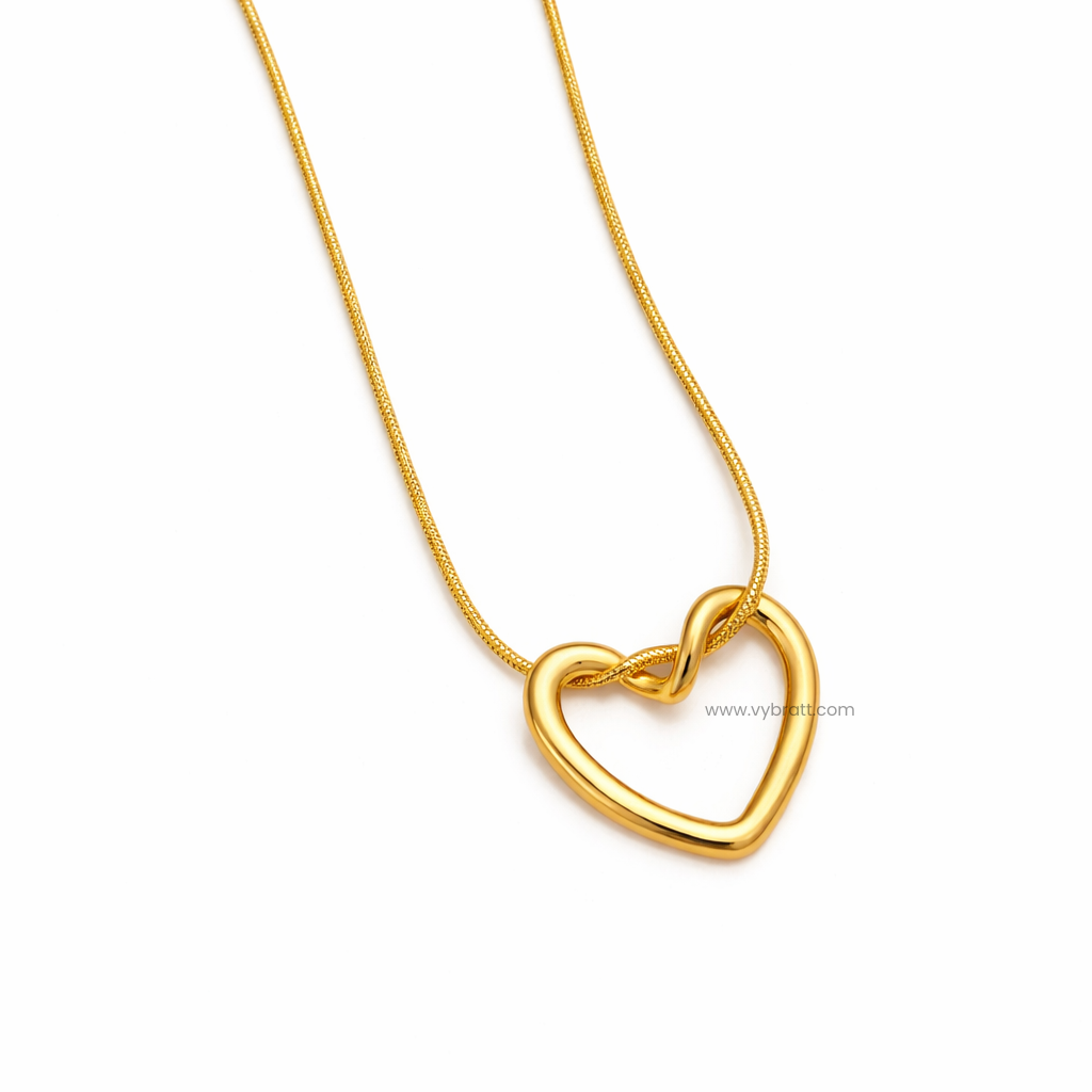Gold Plated Anti Tarnish Love Pendant