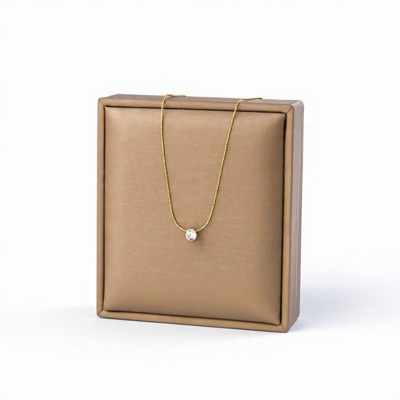 White Stone Studded Hexagonal Pendant