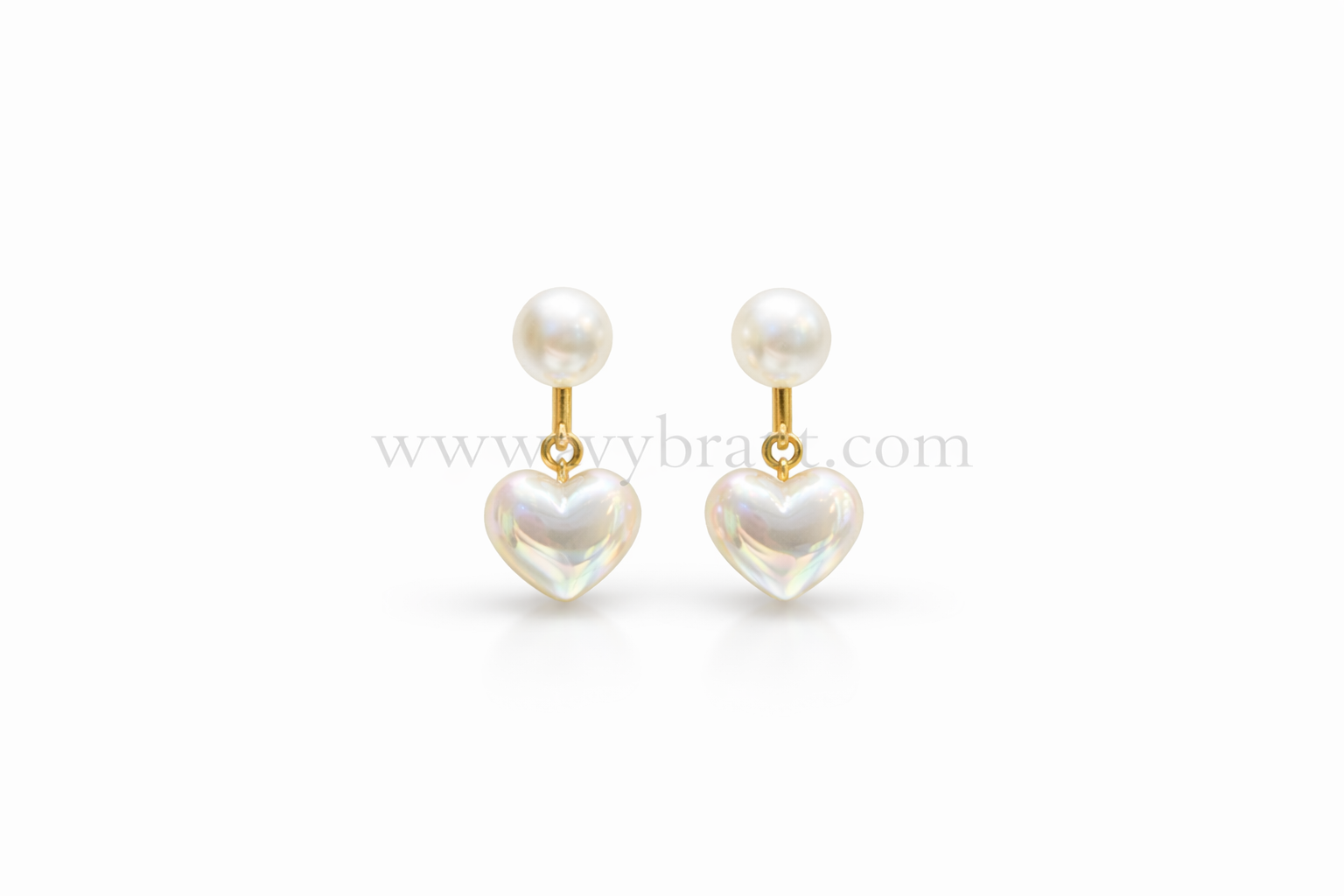 Korean Luna Heart Earrings