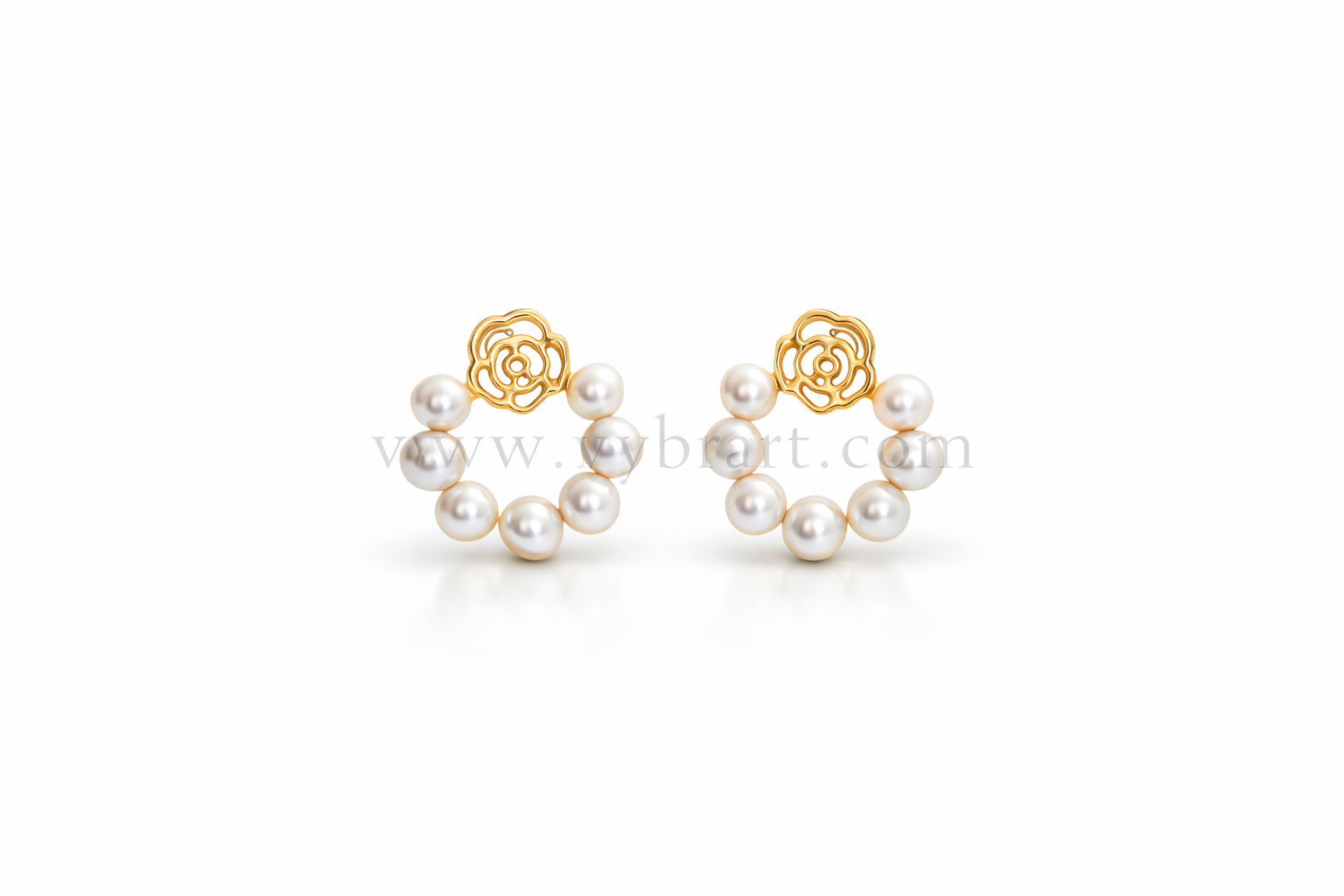 Korean Seoul Bloom Pearl Earrings