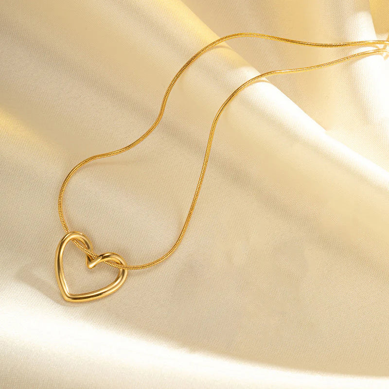 Gold Plated Anti Tarnish Love Pendant
