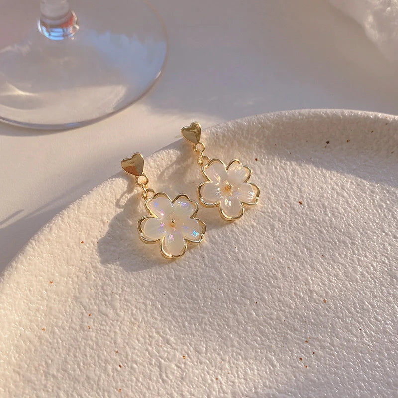 Cherry Blossom Drop Earrings